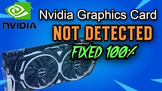 FIXED Nvidia graphics card not detected in Windows 10 amp 11 [upl. by Selry]