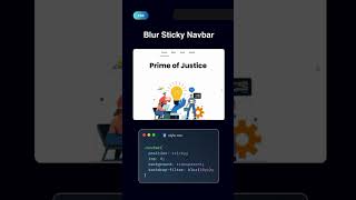 Blur Sticky Navbar using CSS ✨ [upl. by Enimzzaj675]