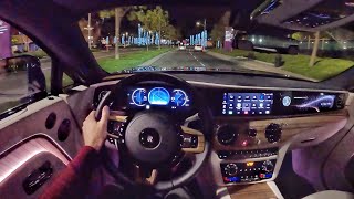 2024 RollsRoyce Spectre POV Night Drive 3D AudioASMR [upl. by Amoakuh]