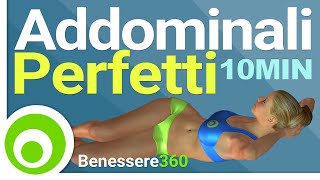 Addominali Perfetti in 10 Minuti  Esercizi a Casa [upl. by Felipa]