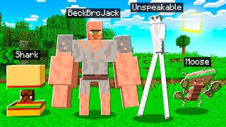 TRY NOT TO LAUGH CHALLENGE Minecraft W Beckbrojack Unspeakable Shark Moose Mogi [upl. by Ackley]