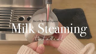 Milk steaming tutorial How to steam milk for a perfect latte art cortadolatteCappuccino [upl. by Letsou]