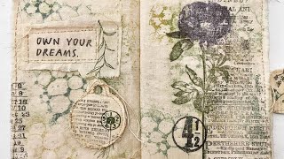 STAMPED FABRIC BOOK TUTORIAL  TIM HOLTZ STAMPERS ANONYMOUS 2022 process [upl. by Ztnaj835]