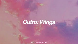 Outro Wings  BTS 방탄소년단 English Lyrics [upl. by Aenitsirhc]