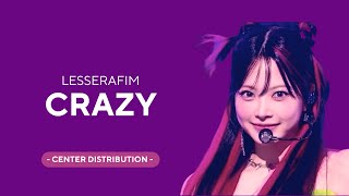 LE SSERAFIM  CRAZY  CENTER DISTRIBUTION [upl. by Yecad]