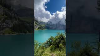 oeschinensee kandersteg berneseoberland switzerland swisslandscapes nature [upl. by Kilian]