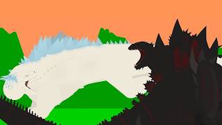 Hakaishin Godzilla Vs ShimoFull Animation FightStick Nodes Animation [upl. by Japeth]