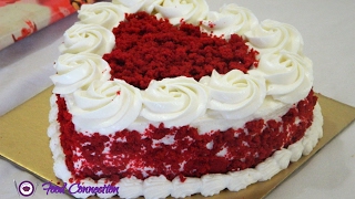 Eggless Red Velvet Cake  Easy Cake Recipe for Beginners  Start To Finish  Food Connection [upl. by Noiroc]