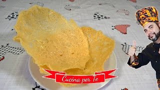 Cialde di parmigiano al forno  ricette veloci [upl. by Gittle]