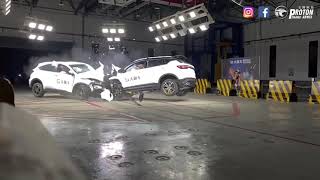 吉利缤越  Proton X50 VS Honda HRV 对撞实际测试 谁更安全 [upl. by Ardnyk135]