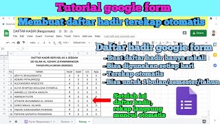 Cara membuat absen di google form terekap otomatis [upl. by Durston]