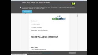 Tenancy Agreement Esigning [upl. by Roberts]