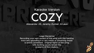 Jeremy Zucker Lauv Alexander 23  Cozy Karaoke Version [upl. by Lourdes]