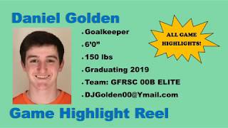 Daniel Golden Soccer Goalkeeper Highlights [upl. by Phi825]