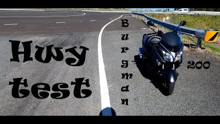 Burgman 200 highway test [upl. by Nichola977]