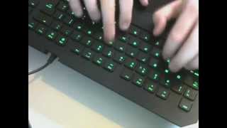 ASMR Fast Typing on Razer Deathstalker  ASMRTyping [upl. by Ynnam]