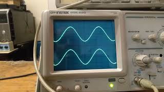 OSCILOSCÓPIO ANALÓGICO GWINSTEK GOS620 20MHz [upl. by Haliak]