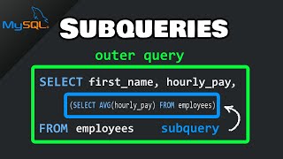 MySQL SUBQUERIES [upl. by Trant]