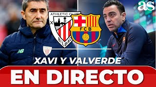 EN DIRECTO Rueda de PRENSA de XAVI y de VALVERDE tras ATHLETIC VS BARCELONA de COPA del REY [upl. by Anneirb]