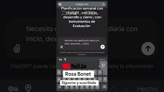 Planificación semana  diaria en instrumentos de evaluación con chatgpt beach love chatgpt [upl. by Orelee]