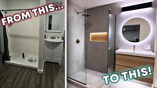 Complete Bathroom Renovation in Under 10 Minutes [upl. by Nilram132]