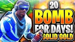 20 BOMBS FOR DAYS 21 Kill Game Solid Gold LTM Fortnite Battle Royale [upl. by Jorrie13]