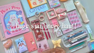 🍑 a huge stationery haul  GIVEAWAY ✨ ft stationery pal [upl. by Matthaus]