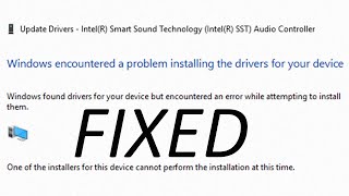 Windows Found Drivers for Your Device but Encountered an Error FIX [upl. by Dlawso]