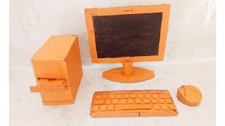 cardboard se banaa computer set⌨️🖥🖱👌🏻👌🏻 [upl. by Sitruk879]