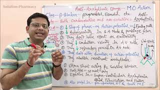 Medicinal Chemistry II 32 Antiarrythmic Drugs Mechanism of Action of Beta Blocker  Arrhythmia [upl. by Pietro]