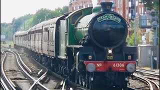 61306 Mayflower  Steam Dreams Excursion  Basingstoke 18719 [upl. by Lauritz]