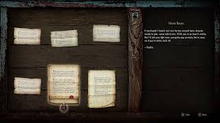 NOTICES Horse Races Witcher 3 InGame Lore Read Aloud [upl. by Harberd582]