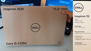 Laptop Dell Inspiron 15 3520 Intel Core i51235U 8GB 512GB SSD 156quot FULL HD  Unboxing completo [upl. by Arehc]