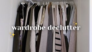 WARDROBE DECLUTTER  ORGANISING MY WINTER WARDROBE [upl. by Damha]