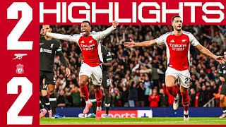 HIGHLIGHTS  Arsenal vs Liverpool 22  Premier League  Saka van Dijk Merino Salah [upl. by Norina439]