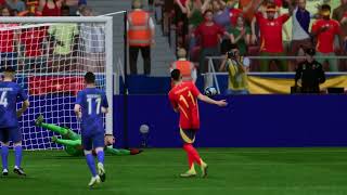 Serbie  Espagne My reactions and comments gameplay EA Sports FC 24 [upl. by Ydda]