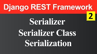 Serializer and Serializertion in Django REST Framework Hindi [upl. by Alston854]