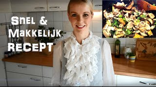 Snel En Makkelijk Recept  Paddenstoelen Met Kipfilet En Tofoe [upl. by Margi]