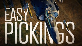 DCS quotEASY PICKINGSquot AV8B HARRIER [upl. by Raynell]