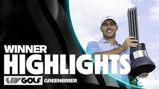 Start To Finish Brooks Koepka Winner Highlights  LIV Golf Greenbrier [upl. by Hamitaf]