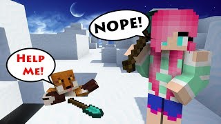 PLAYING AGAINST MY SAVAGE DAUGHTER IN MINECRAFT SPLEEF [upl. by Hjerpe]