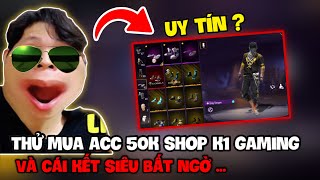 Dùng 50k mua acc free fire trên shop k1 gaming và cái kết  Sự thật đằng sau là gì  Dlu gaming [upl. by Ailuy]