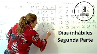 Días inhábiles Segunda Parte Cómo realizar cómputos para una demanda de amparo [upl. by Toille]