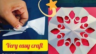 paper stencil l cutting papercraft cuttingskills rangoli stencil viralvideo youtubevideo [upl. by Niliram35]