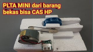 DIY Hydroelectricity  cara membuat PLTA MINI BISA CHARGE HP [upl. by Aymer]