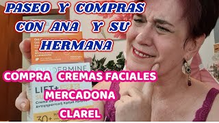 💸Compra crema facial Mercadona y Clarel Paseo con Ana y su hermana de compritas 🛍️🛒 [upl. by Felix573]