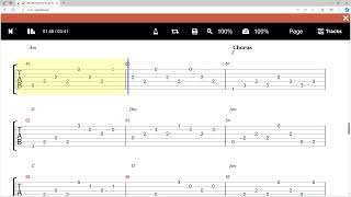 Iris  Floare De Iris  Guitar Tab Play Along [upl. by Doro]