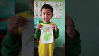 Finger painting shortvideoreelsshortspaintingcolorsfingerpaintcornartartandcraftindonesia [upl. by Katerina]