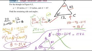 61 Law of Sines precalculus [upl. by Oicapot]