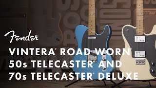 Vintera Road Worn Telecasters  Vintera Series  Fender [upl. by Case289]